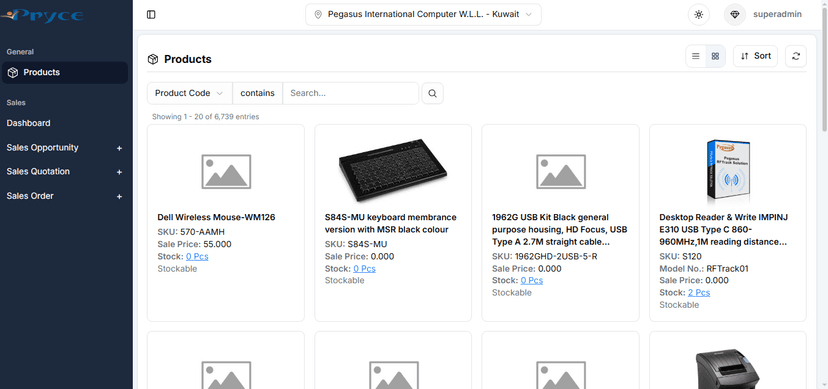 ERP Sales Module (Work in Progress) preview